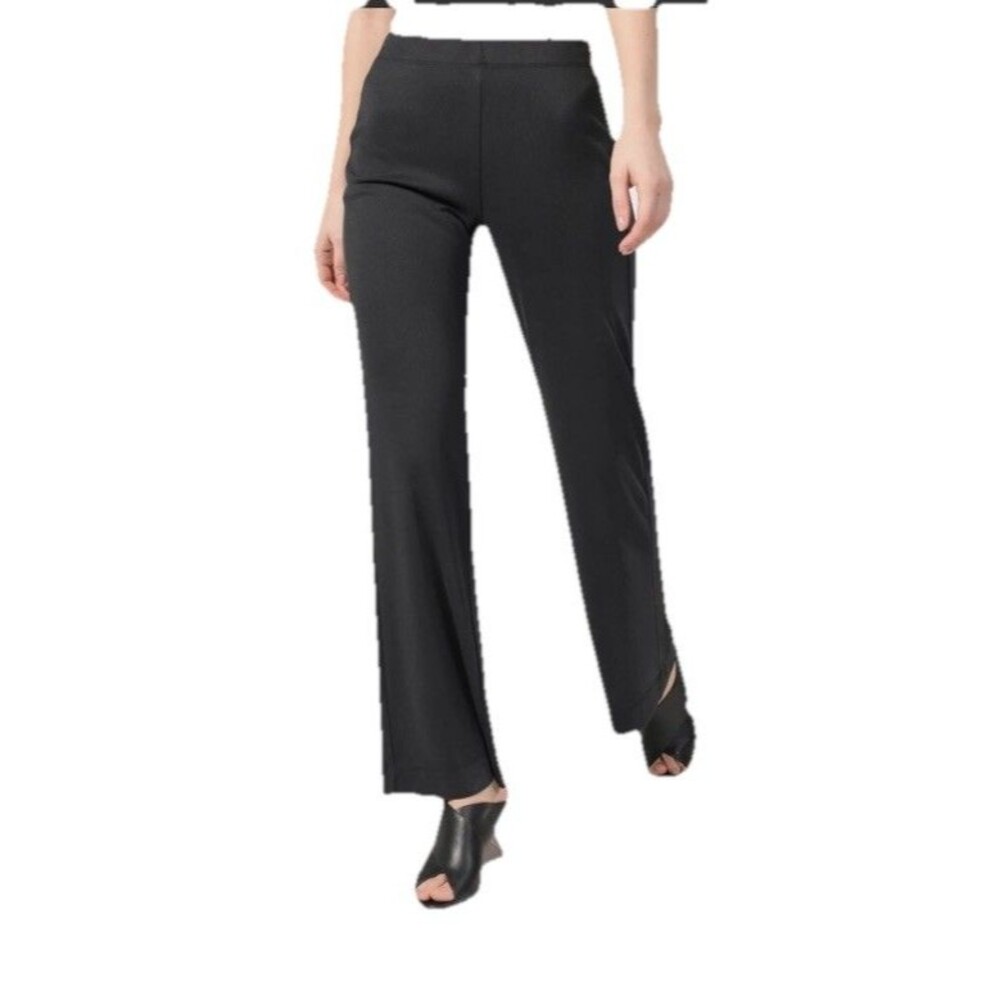 Alembika Essential Pull On Straight Leg Pants Charcoal Size US 12-14 NWT